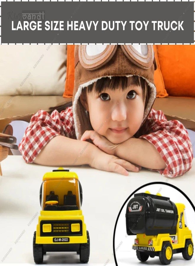 كيدز ماندي لعبة شاحنة نقل النفط الواقعية للأطفال من ماندي | لعبة شاحنة ادفعها وانطلق بها | مركبة بناء ممتعة ومتينة للأطفال - Image 5